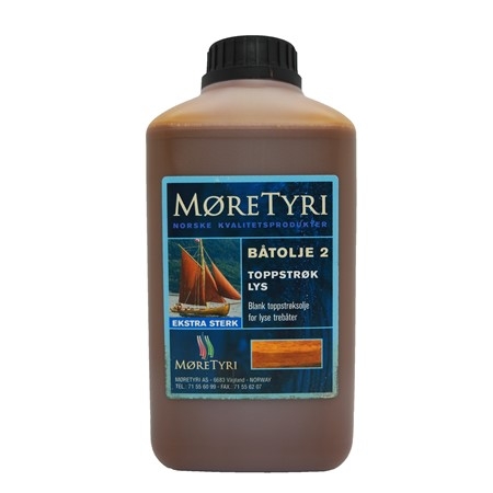 Møretyri Båtolje 2 Toppstrøk Lys. 1 Ltr.