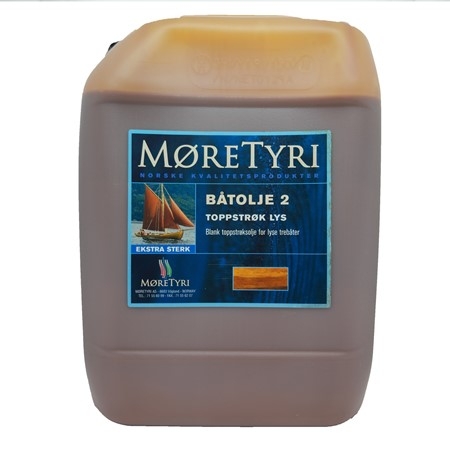 Møretyri Båtolje 2 Toppstrøk Lys. 10 Ltr 