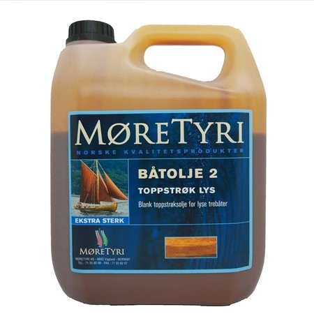 Møretyri Båtolje 2 Toppstrøk Lys. 3 Ltr.