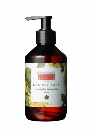 Linoljesåpe Eukalyptus. 300 ml.