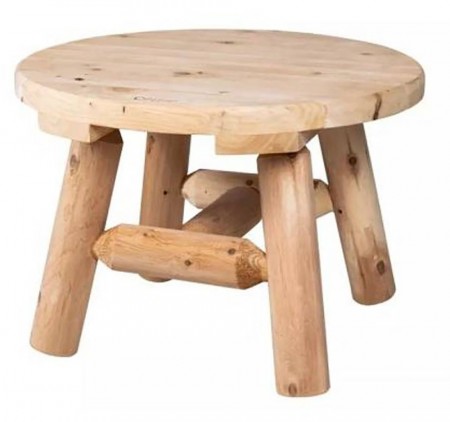 Lakewood Log Sidebord 60 cm - Hvit Sedertre