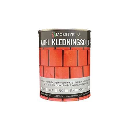 Møretyri Adel Kledningsolje 1 liter. For alle typer uhøvlet kledning.