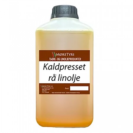 Kaldpresset rå linolje 1 liter