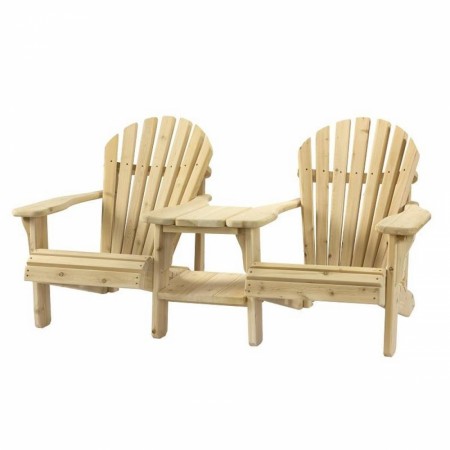 Huntsville Adirondack Lite bord i Hvit Cedertre for å montere mellom stolene.