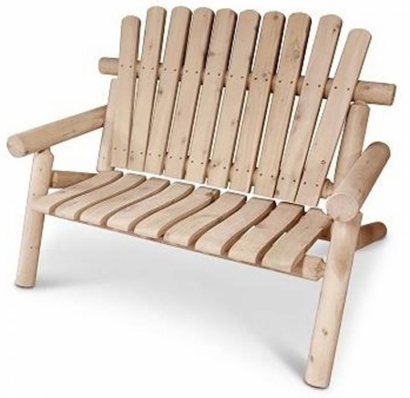 Lakewood Log Loveseat - Hvit Sedertre