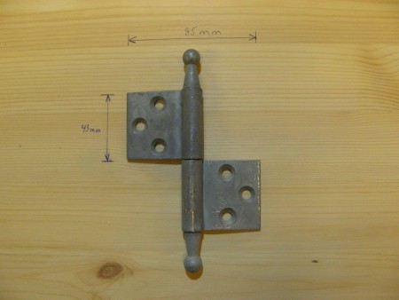 Vindushengsel med Norgesknopp. Varmgalvanisert 3 1/2 ''.