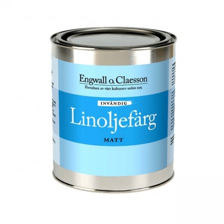 Engwall o. Claesson Linoljemaling Innvendig Matt hvit 1 liter